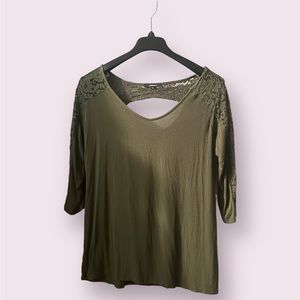 Ambiance Laced Open Back Long Sleeve